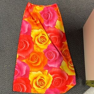 Vintage xoxo rose skirt size 7 // 012115